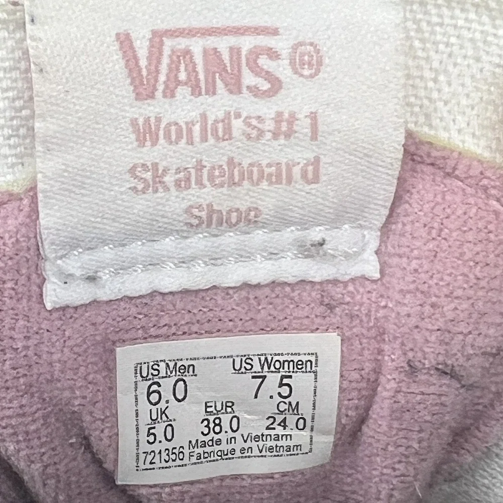 Vans Pink SK8 Hi Lace‎ Up High Top Sneakers Size 6 USA Women's